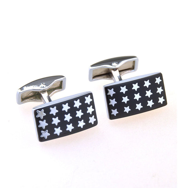 Enamel Dropping Glue Cufflinks