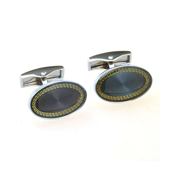 Enamel Dropping Glue Cufflinks