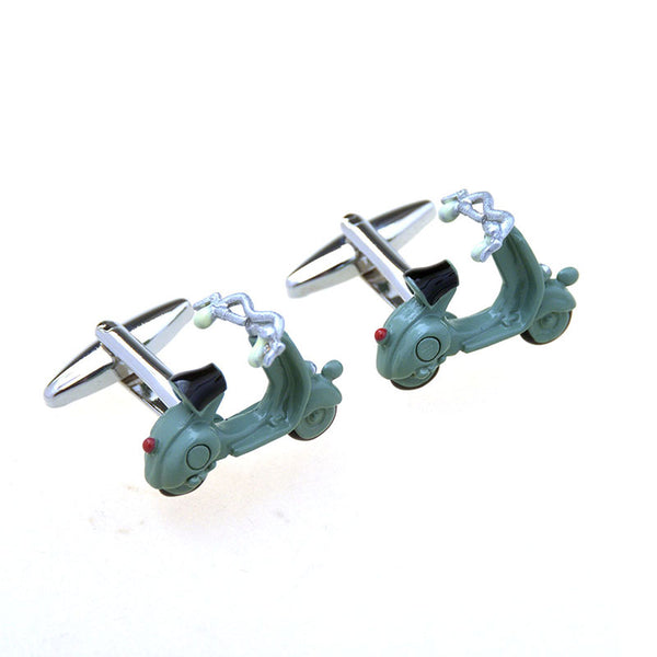 Car Logo Traffic Grease Baking Paint Cufflinks