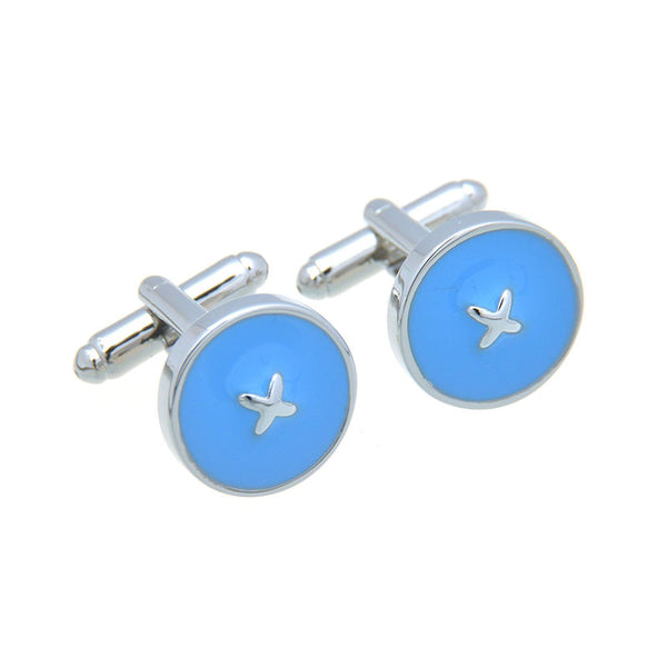 Enamel Dropping Glue Cufflinks