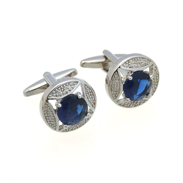 Crystal Zircon Cufflinks