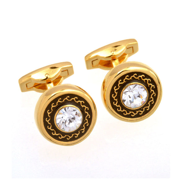 Crystal Zircon Cufflinks