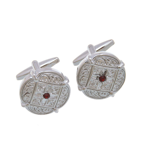 Crystal Zircon Cufflinks