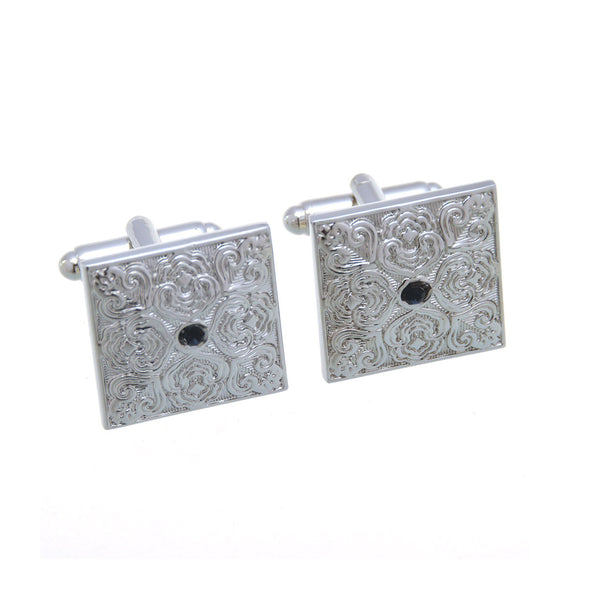 Crystal Zircon Cufflinks