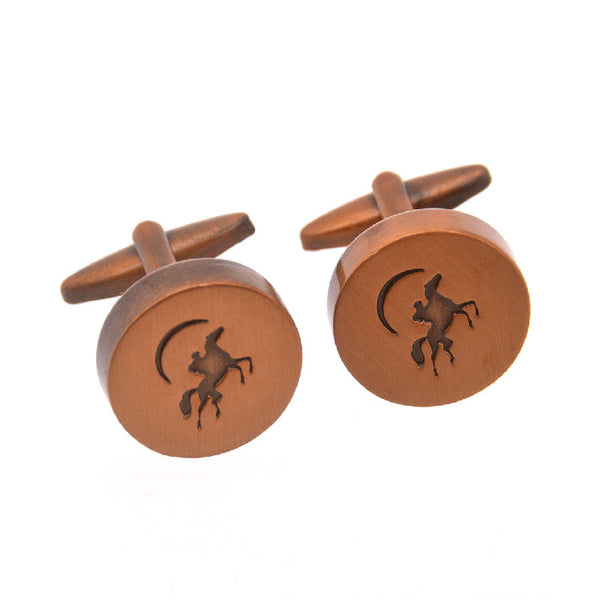 Animals Plants Plain Colour Metal Cufflinks