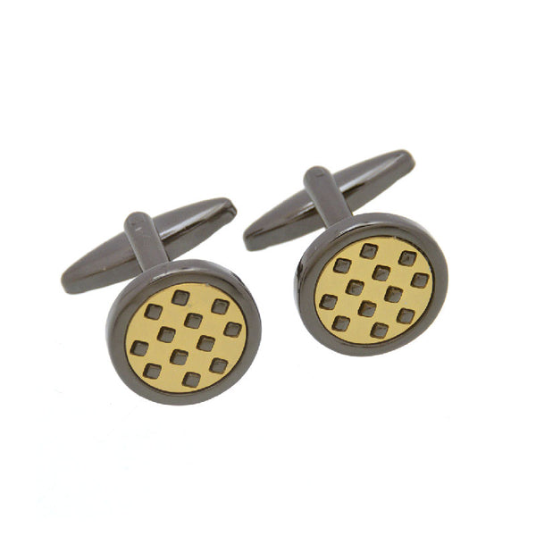 Plain Colour Metal Cufflinks