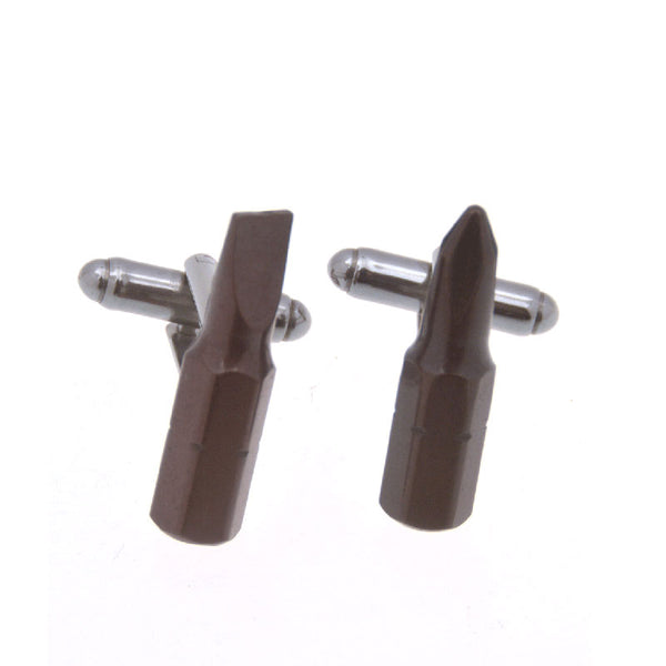 Military Tools Grease Baking Paint Cufflinks