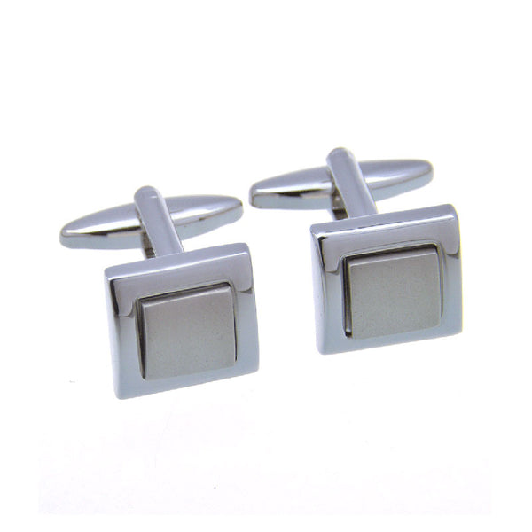 Plain Colour Metal Cufflinks