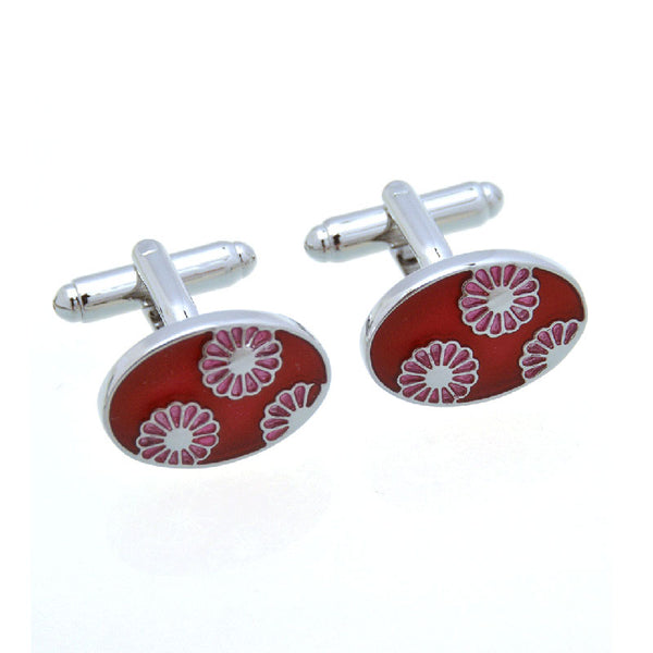 Enamel Dropping Glue Cufflinks