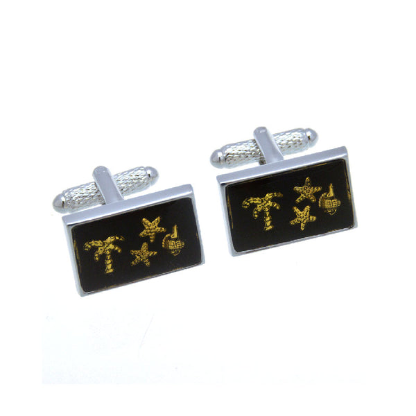 Animals Plants Enamel Dropping Glue Cufflinks