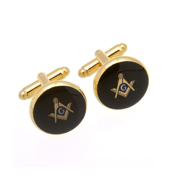 Festivals Wedding Reception Enamel Dropping Glue Cufflinks