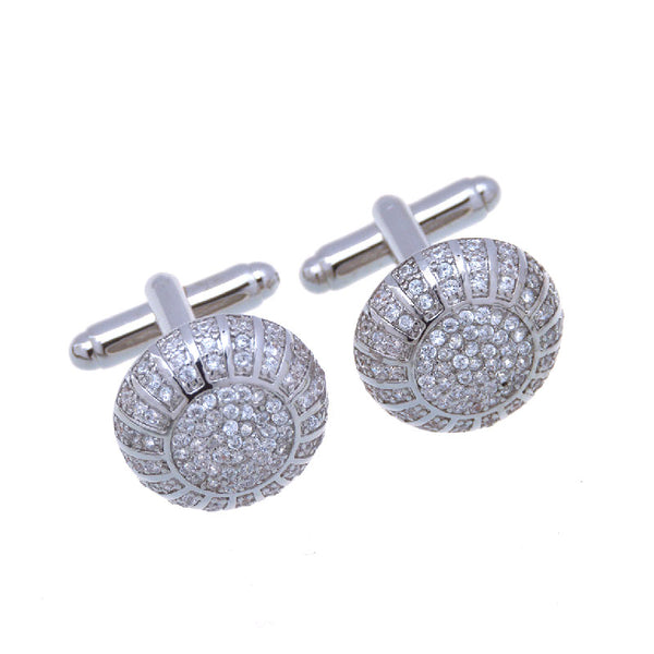 Crystal Zircon Cufflinks