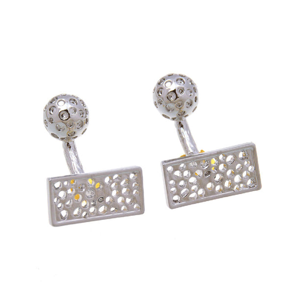 Plain Colour Metal Cufflinks