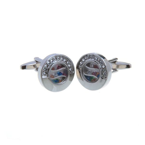 Festivals Wedding Reception Crystal Zircon Cufflinks