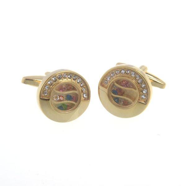 Festivals Wedding Reception Crystal Zircon Cufflinks