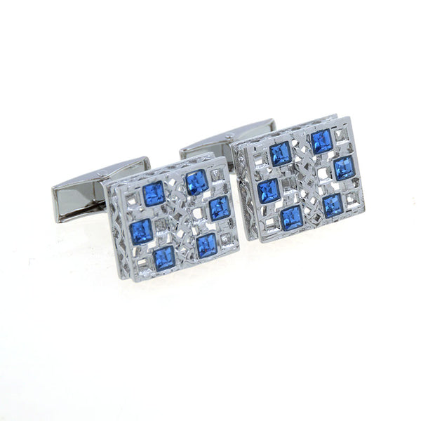 Festivals Wedding Reception Crystal Zircon Cufflinks