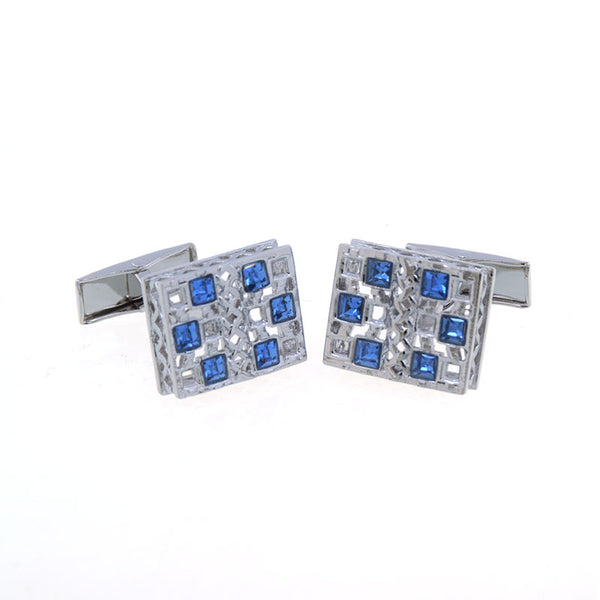 Festivals Wedding Reception Crystal Zircon Cufflinks