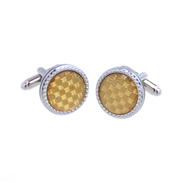 European & American Classical Enamel Dropping Glue Cufflinks