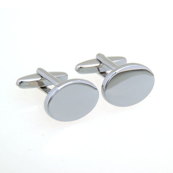 Plain Colour Metal Cufflinks