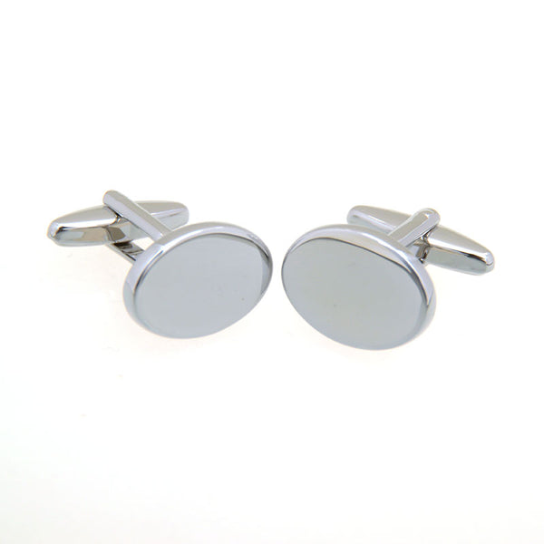 Plain Colour Metal Cufflinks