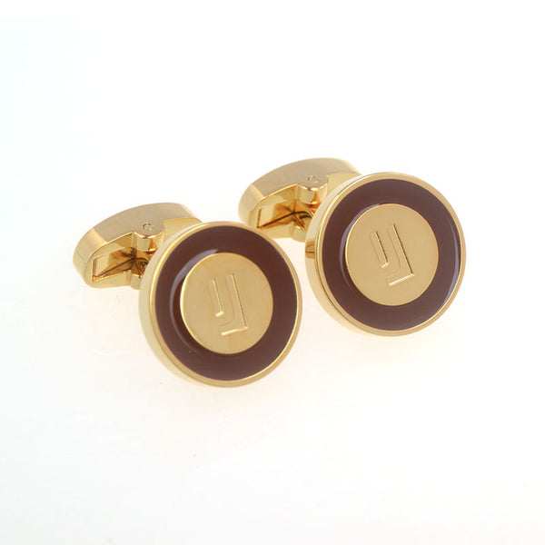 European & American Classical Enamel Dropping Glue Cufflinks