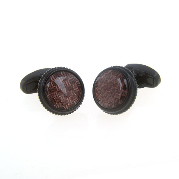 European & American Classical Enamel Dropping Glue Cufflinks