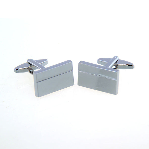 Plain Colour Metal Cufflinks