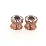 Festivals Wedding Reception Crystal Zircon Collar Studs