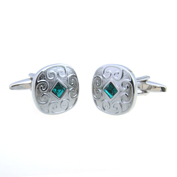 Festivals Wedding Reception Crystal Zircon Cufflinks