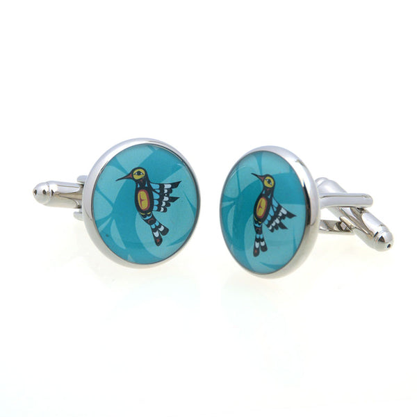 Animals Plants Enamel Dropping Glue Cufflinks