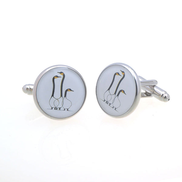 Animals Plants Enamel Dropping Glue Cufflinks