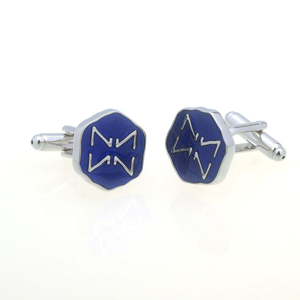 Festivals Wedding Reception Enamel Dropping Glue Cufflinks