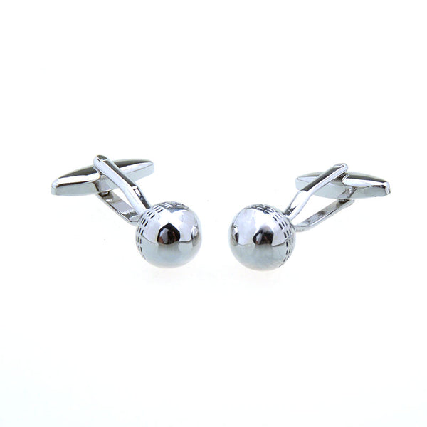 Laser Laser Chinese Knot Plain Colour Metal Cufflinks