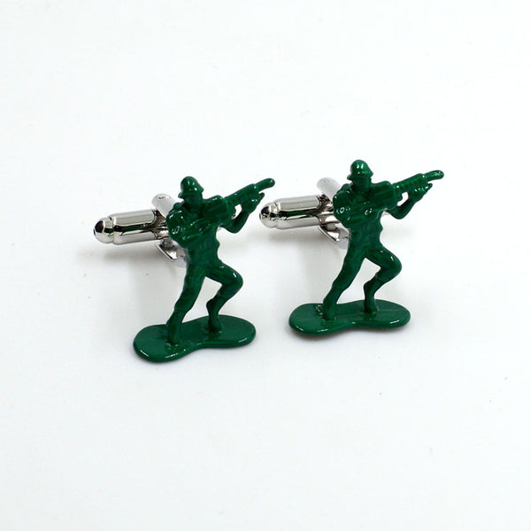 Military Tools Grease Baking Paint Cufflinks