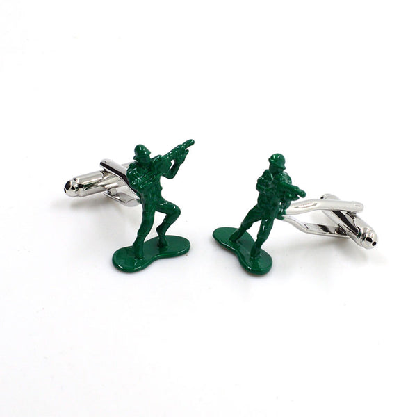 Military Tools Grease Baking Paint Cufflinks