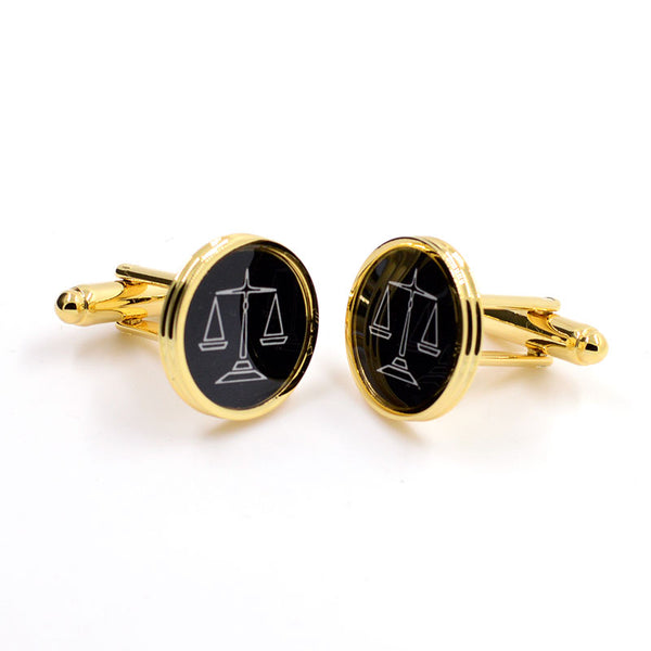 Festivals Wedding Reception Enamel Dropping Glue Cufflinks