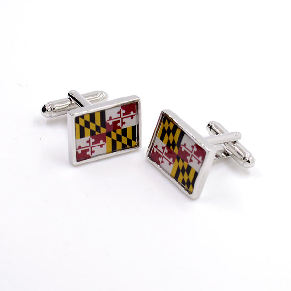 Festivals Wedding Reception Enamel Dropping Glue Cufflinks