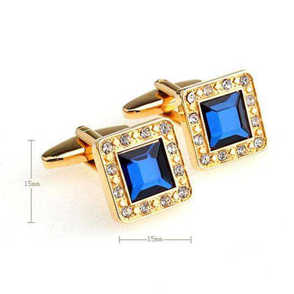 Crystal Zircon Cufflinks