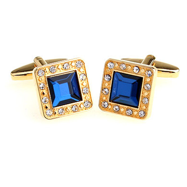 Crystal Zircon Cufflinks