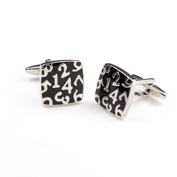 Festivals Wedding Reception Enamel Dropping Glue Cufflinks