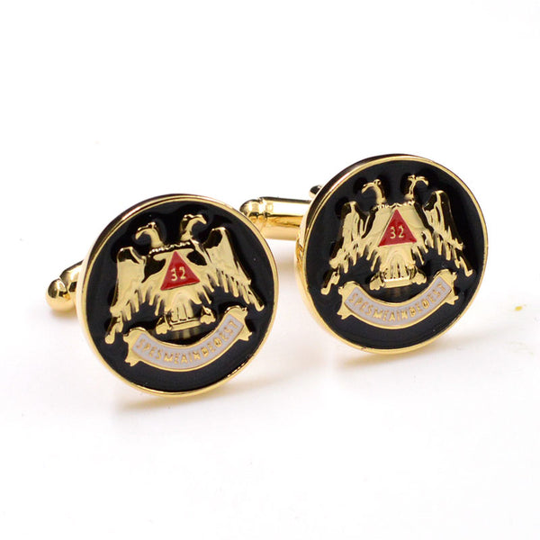 Zodiac Sign Constellation Enamel Dropping Glue Cufflinks