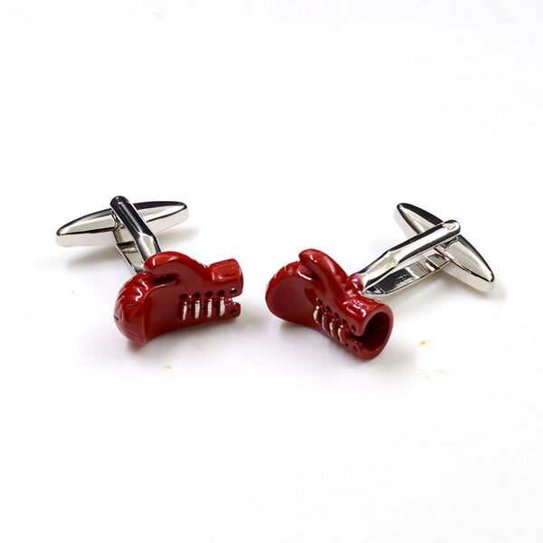 Cartoon Anime Grease Baking Paint Cufflinks