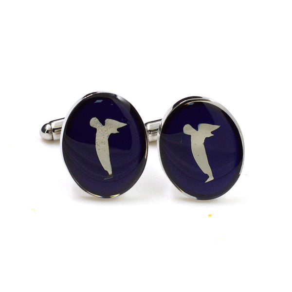 Cartoon Anime Enamel Dropping Glue Cufflinks