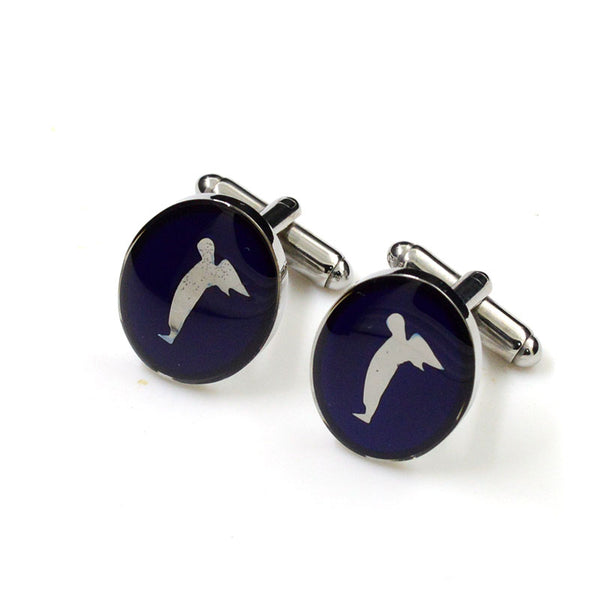 Cartoon Anime Enamel Dropping Glue Cufflinks