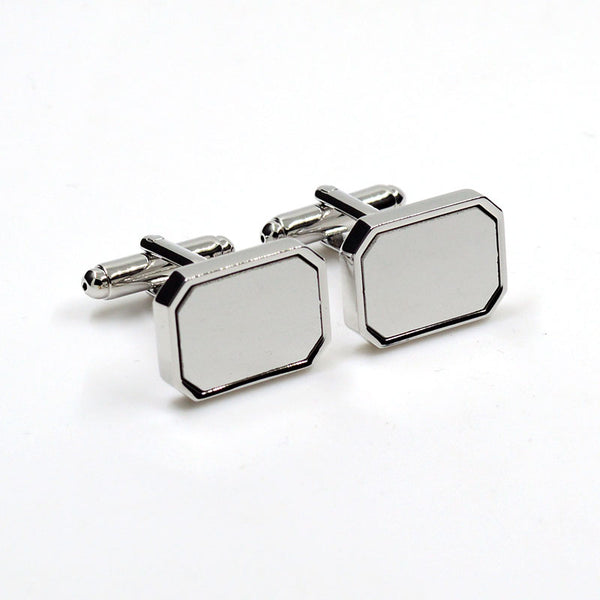 Sports Technology Plain Colour Metal Cufflinks