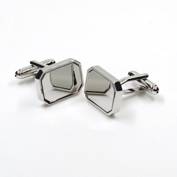 Sports Technology Plain Colour Metal Cufflinks