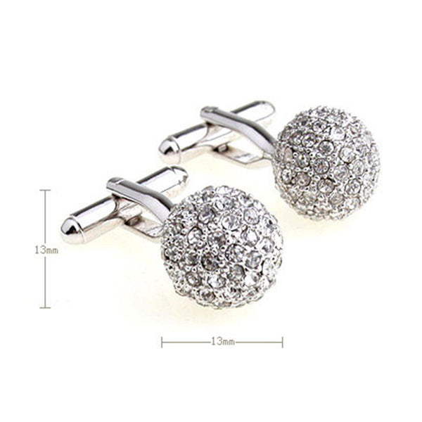 Crystal Zircon Cufflinks