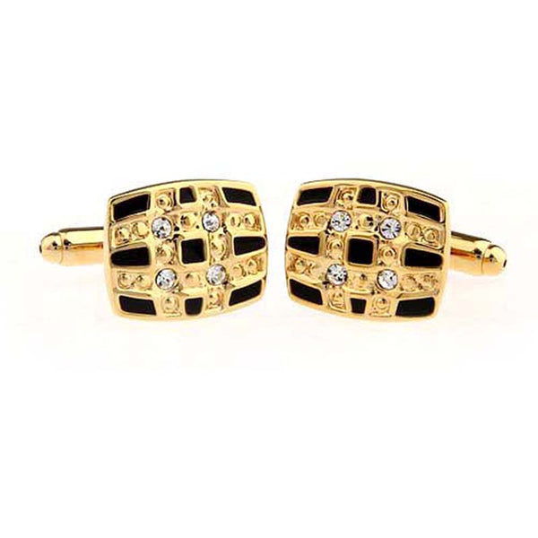 Crystal Zircon Cufflinks