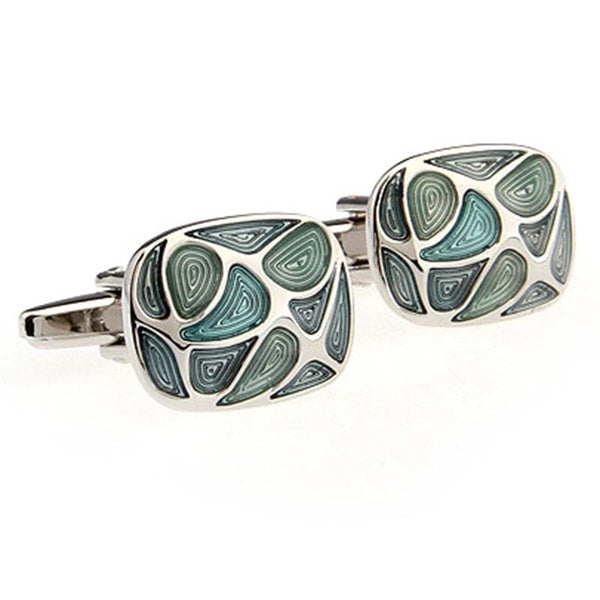 Enamel Dropping Glue Cufflinks