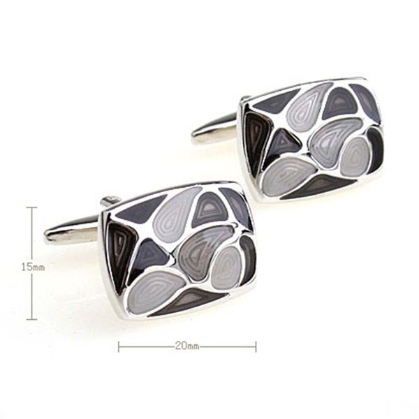 Enamel Dropping Glue Cufflinks